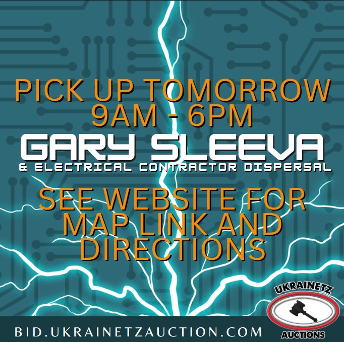 Moving Farm Online Auction for Gary Sleeva & Electrical Contractor Dispersal ~ NOW CLOSED!!