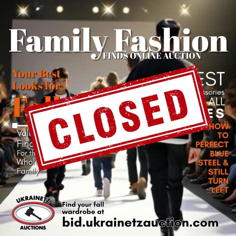 The Family Fashion Finds Online Auction is NOW CLOSED!!!