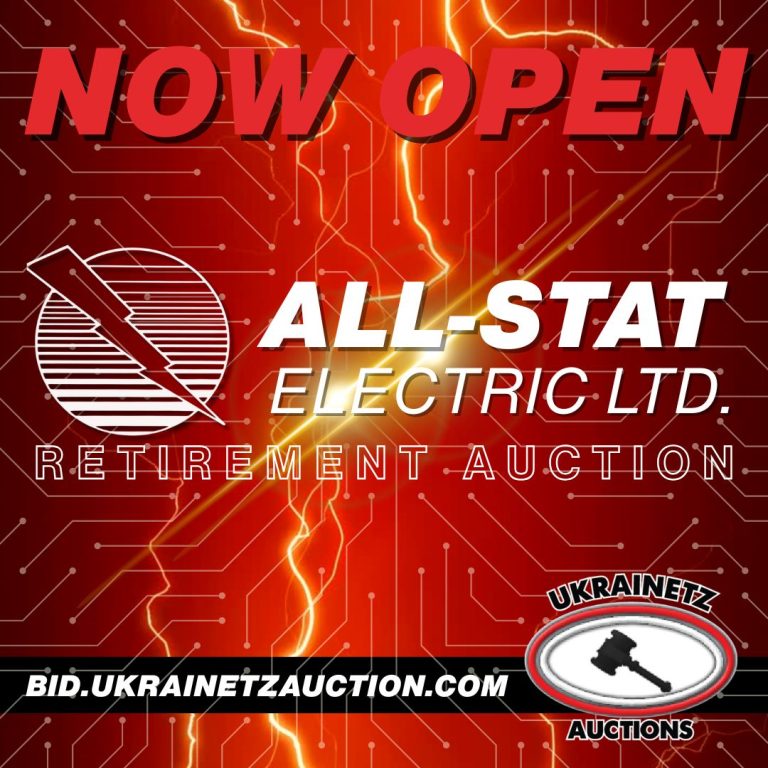 All-Stat Electric Ltd. Retirement Auction is NOW OPEN!!!