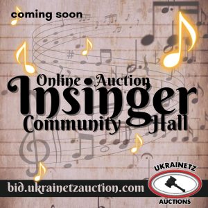 The Insinger Community Hall Online Auction Coming Jan. 2026
