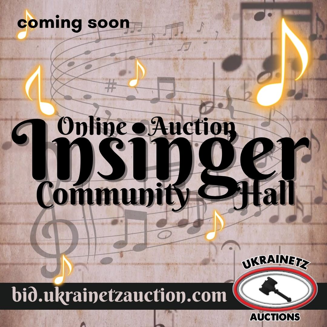 The Insinger Community Hall Online Auction Coming Jan. 2026
