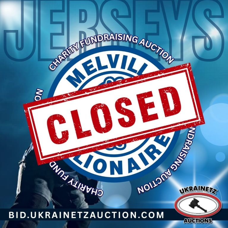 Melville Millionaires Charity Fundraiser Auction is NOW CLOSED!!!