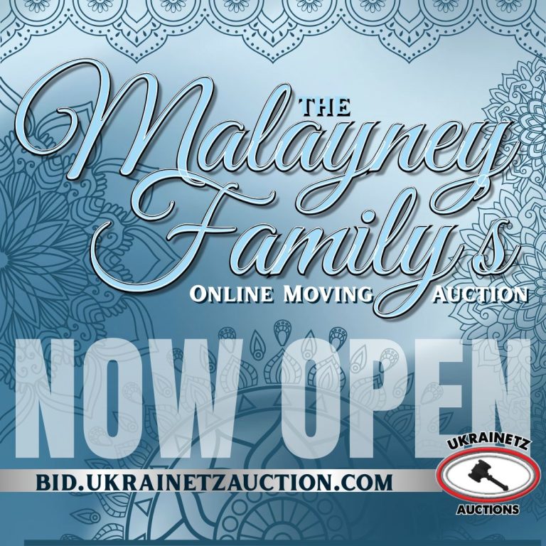 The Malayney Family’s Online Moving Auction is NOW OPEN!!!