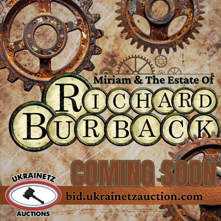 Miriam & The Estate of Richard Burback Online Auction is COMING SOON!!!