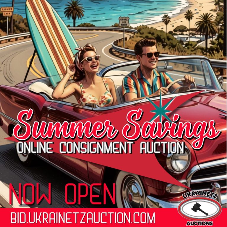 Summer Savings Online Consignment Auction is NOW OPEN!!