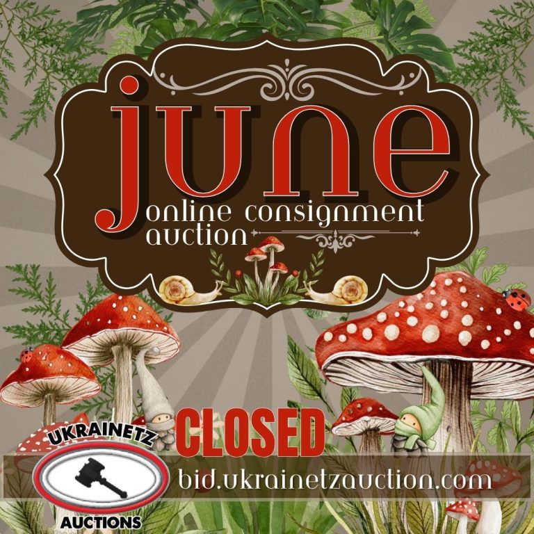 The June Online Consignment Auction is NOW CLOSED!!