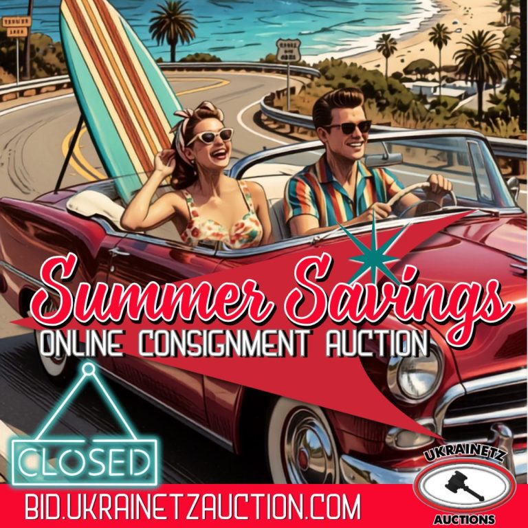 Summer Savings Online Consignment Auction is NOW CLOSED!!