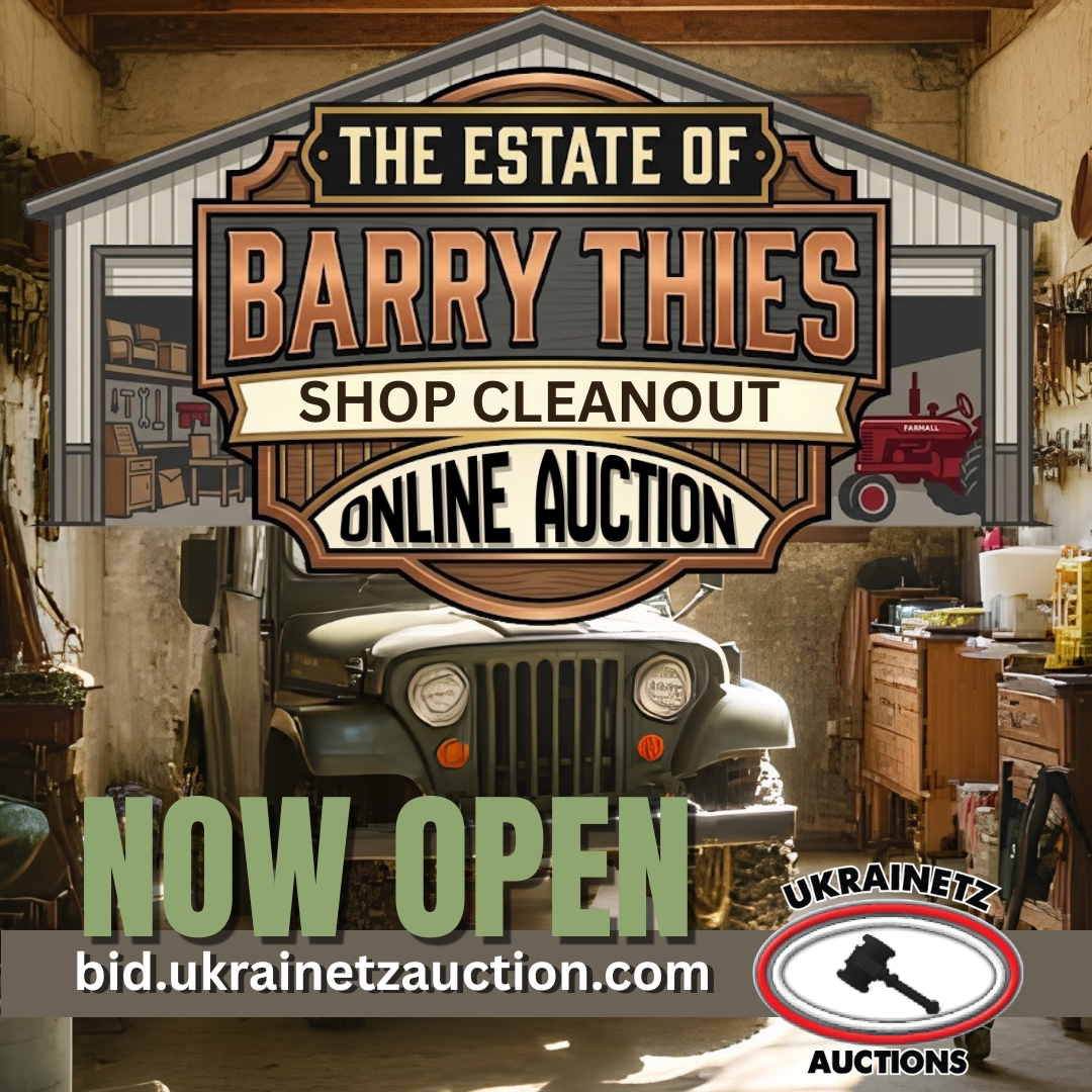 Estate of Barry Thies Shop/Household Online Auction is NOW OPEN!!