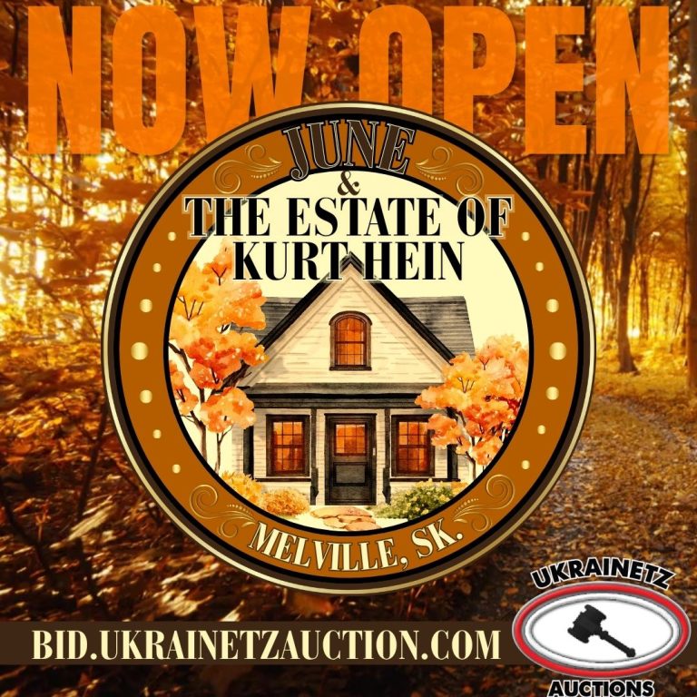 June & The Estate of Kurt Hein ~ Melville, SK. is NOW OPEN!!